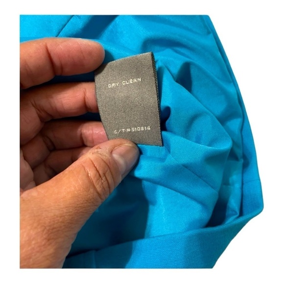 JUST TAYLOR FIT AND FLARE AQUA BLUE DRESS Size 4. - Picture 10 of 12